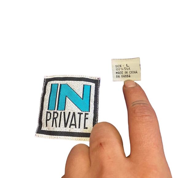 Vintage IN Private button up - Picture 4 of 4